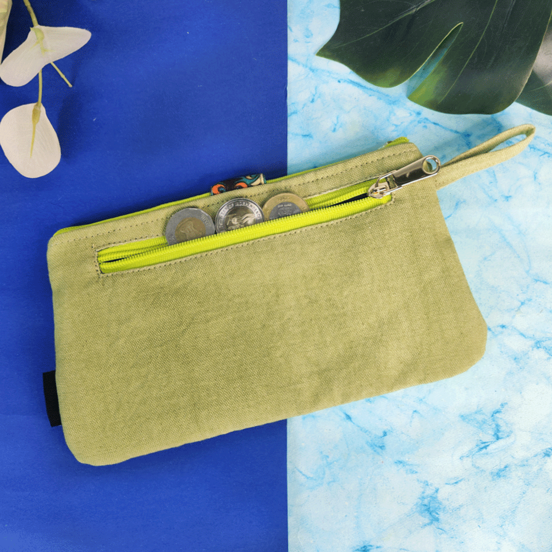 Long Plain Wallet - Green