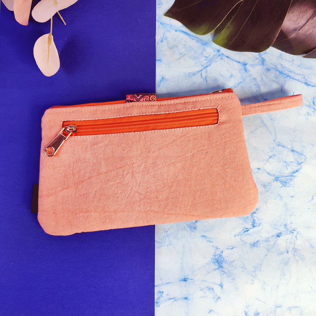 Long Plain Wallet - Peach