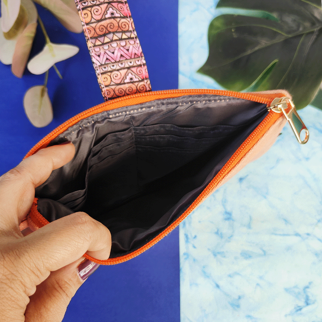 Long Plain Wallet - Peach