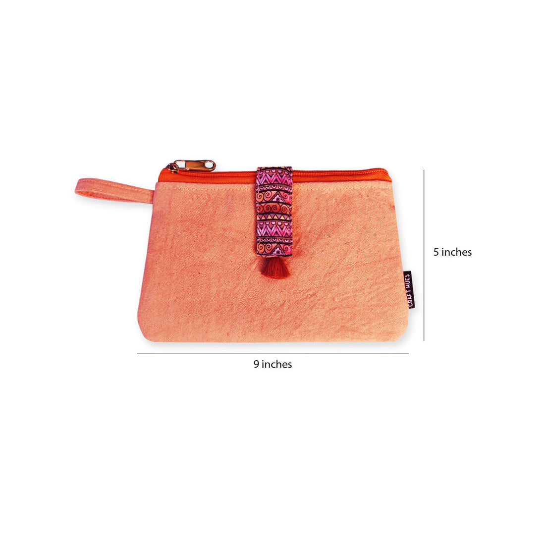 Long Plain Wallet - Peach