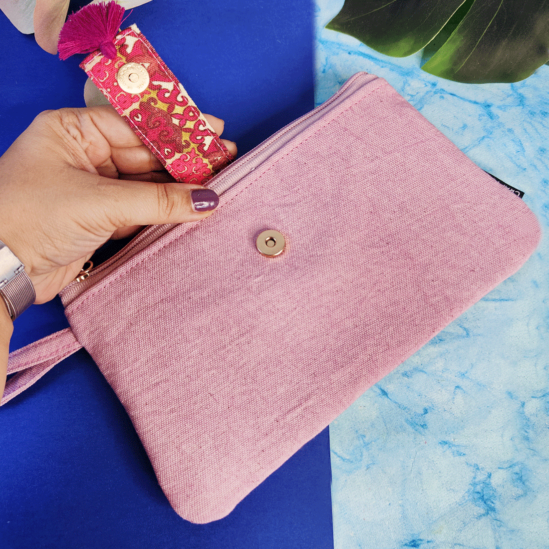 Long Plain Wallet - Pink