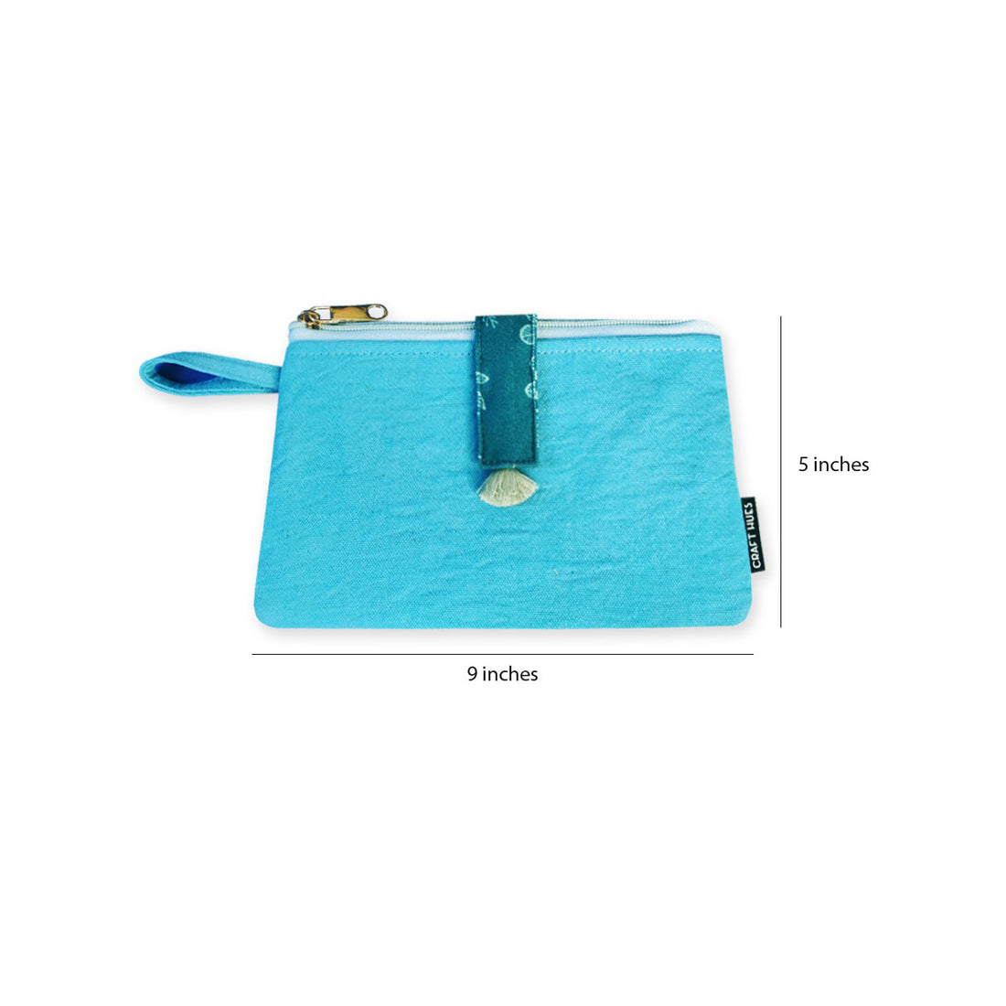 Long Plain Wallet - Blue