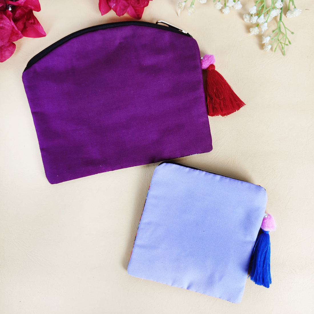 Purple Square Curve Pouch Combo