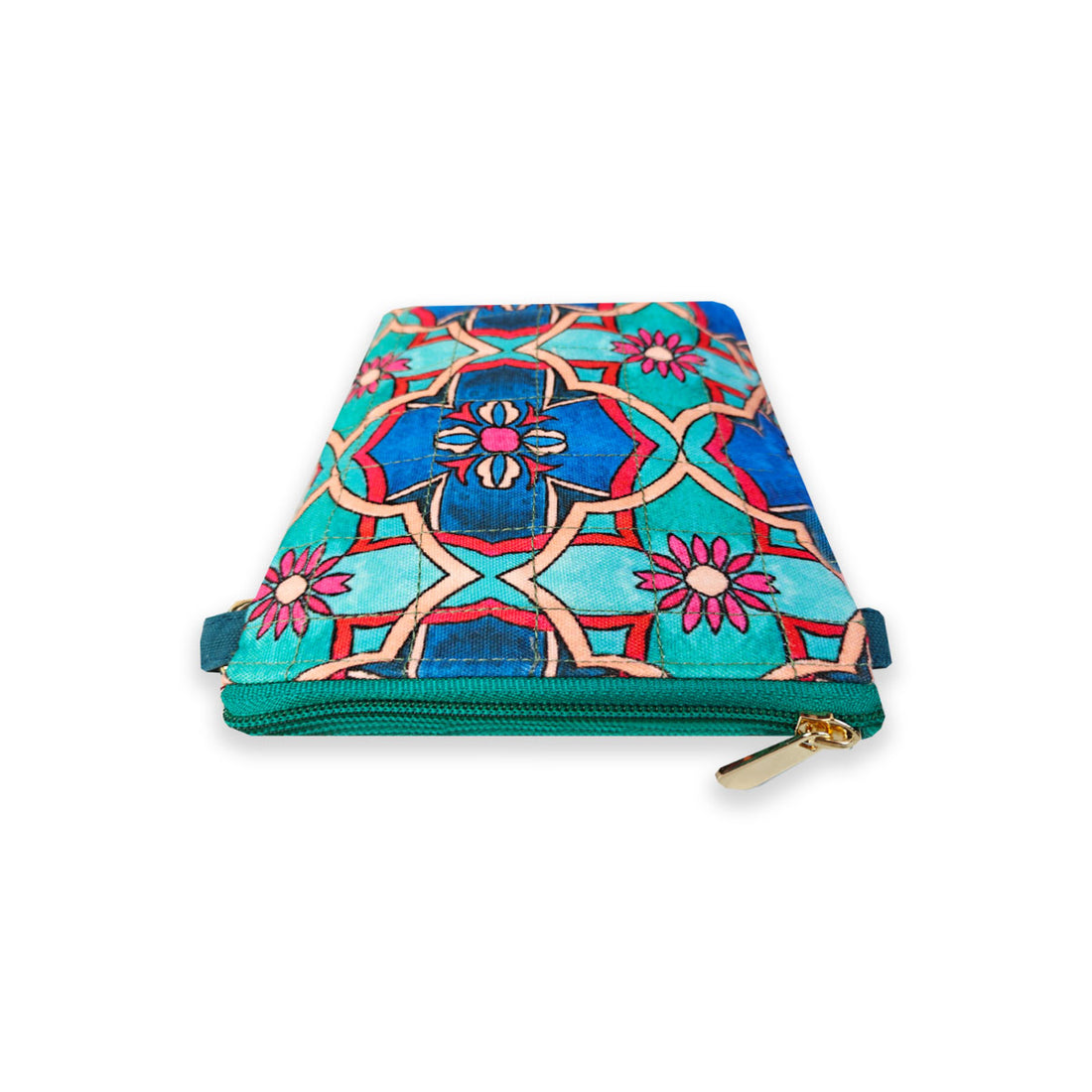 Quilted Mobile Sling-Teal Tile