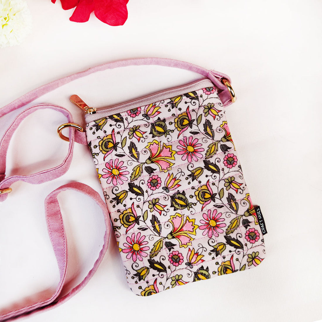 Quilted Mobile Sling-Pink Paradize