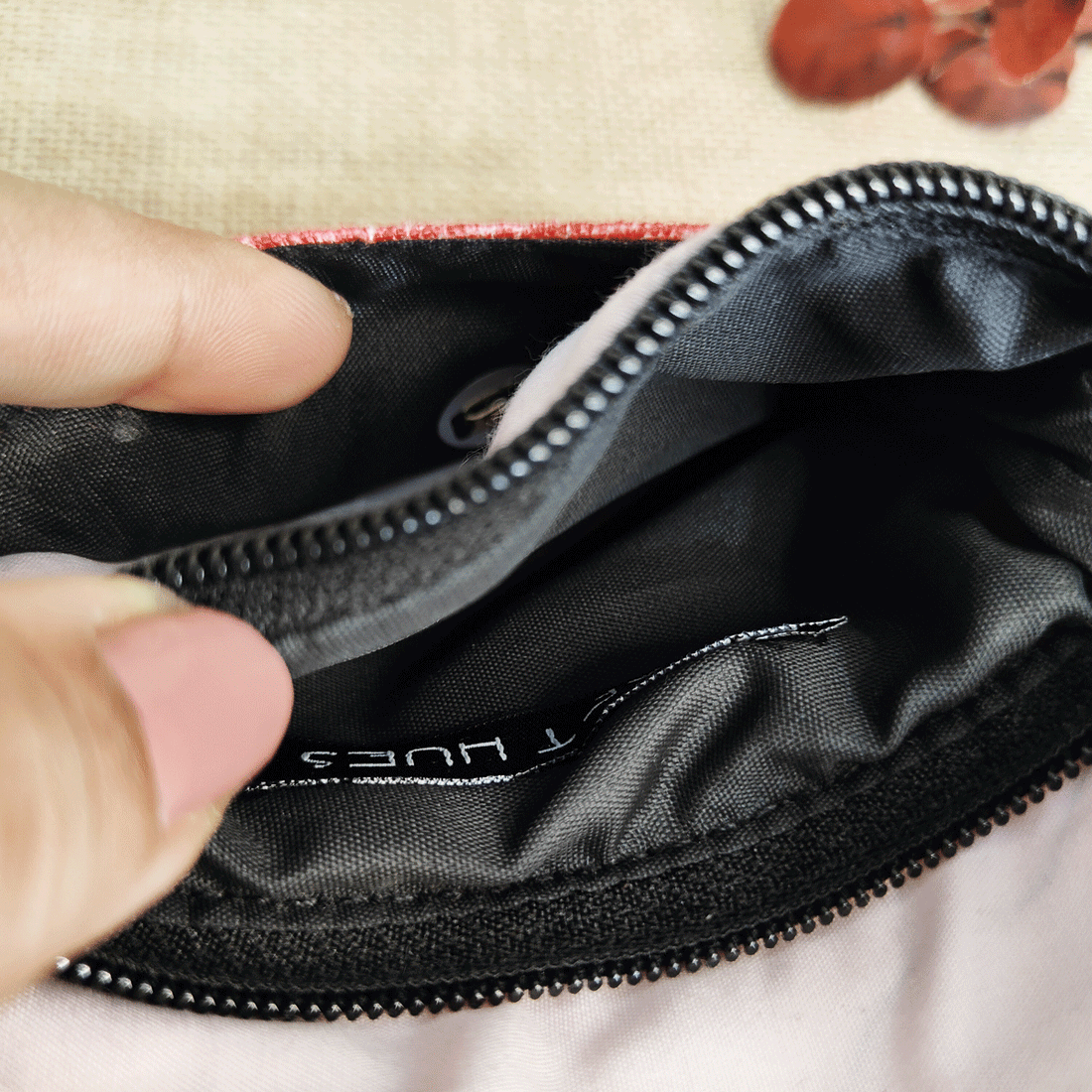 Black-Red Warli Mini Wallet