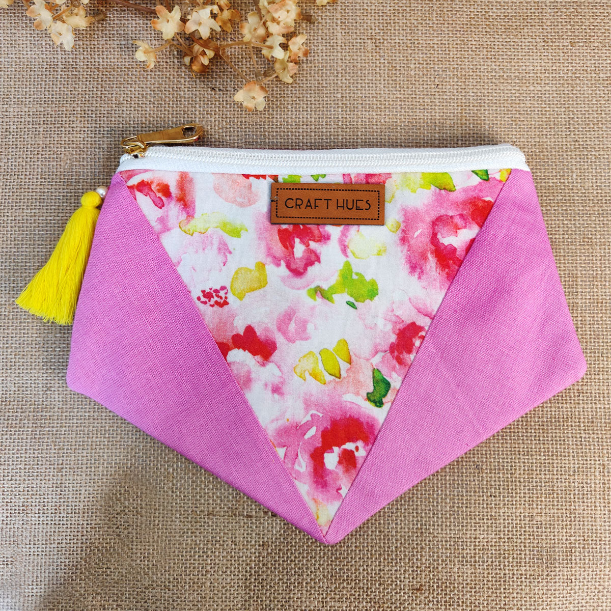 Pink Rose Pouch combo of 2
