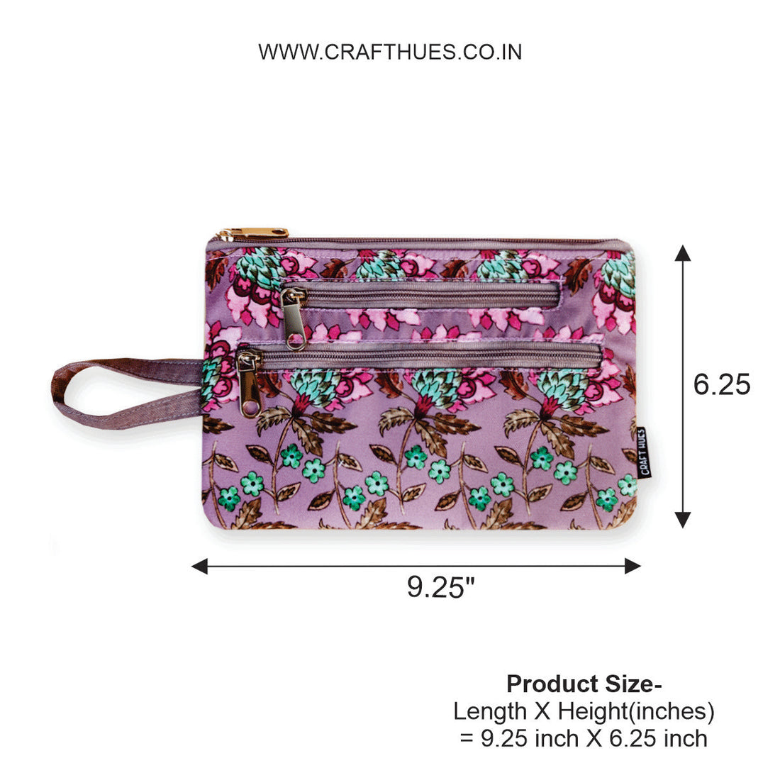 Multi-Purpose Pouch Combo-Mauve Garden-Green Knot