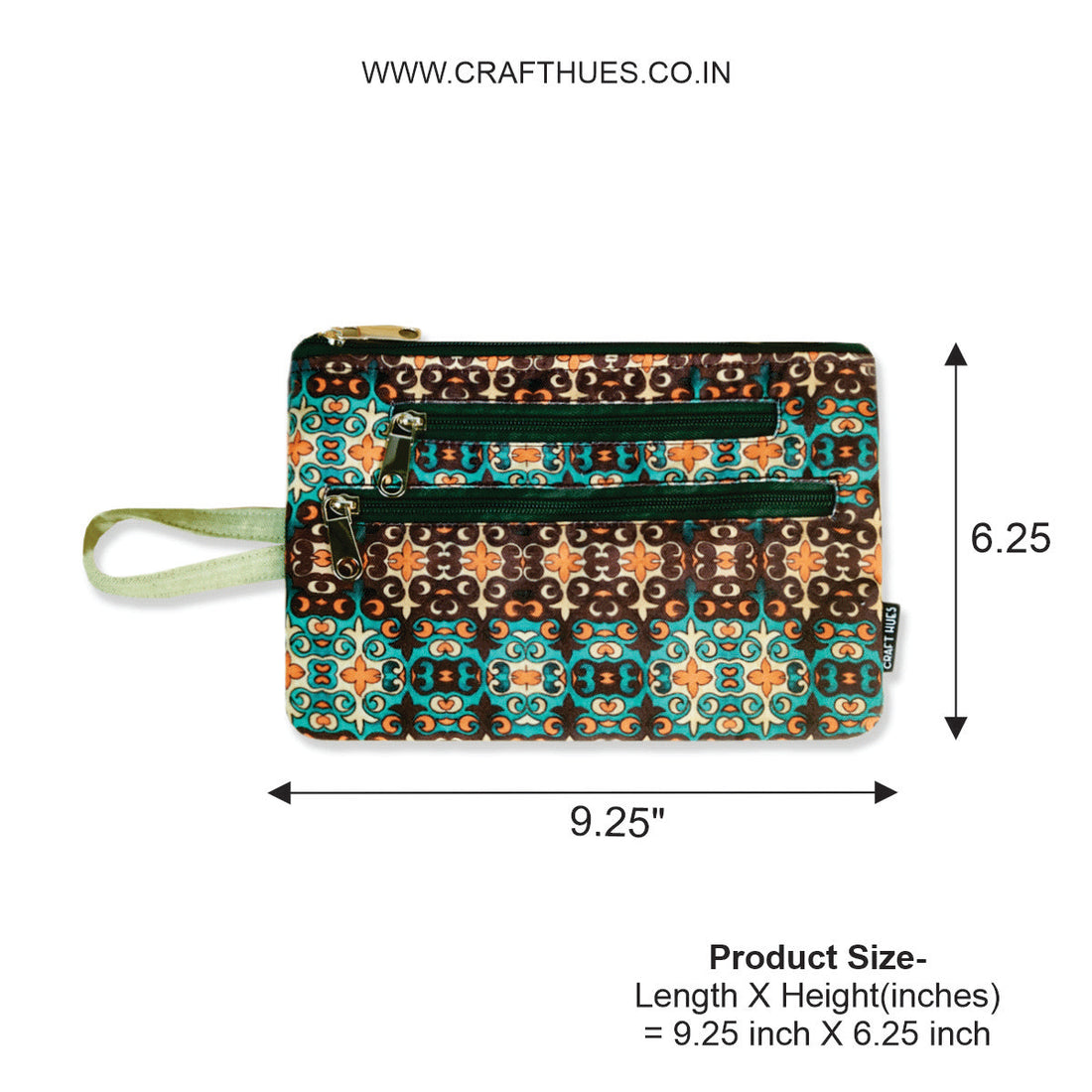 Multi-Purpose Pouch Combo-Mauve Garden-Green Knot