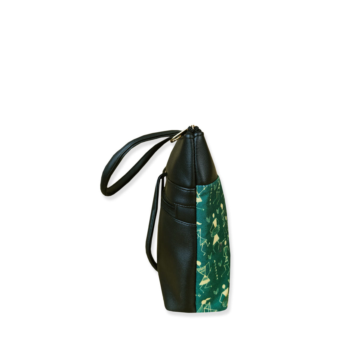 Green Warli Dance Tote Bag