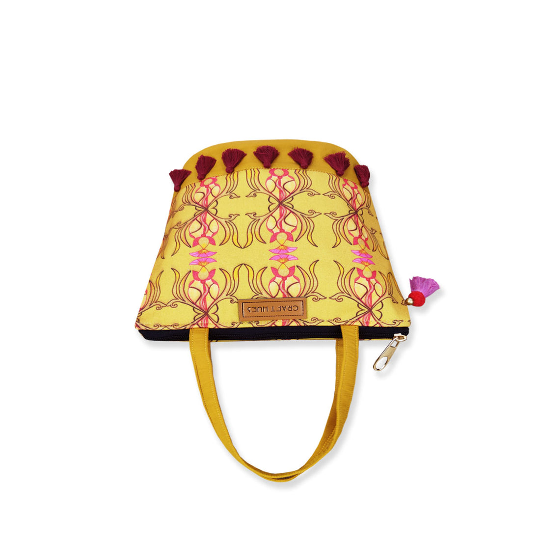 Yellow Mughal Bucket Bag