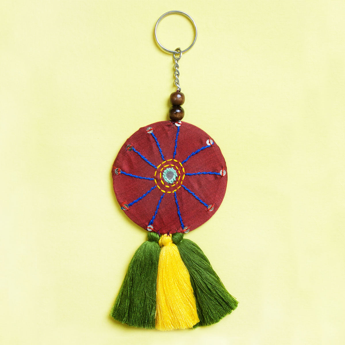 Rangoli Mandala Key ring/Bag Charm
