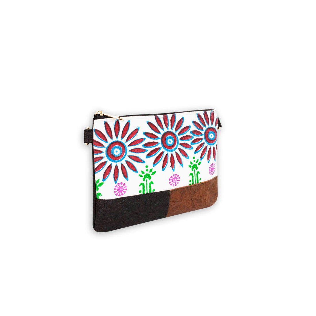 Sunflower Block Printed Sling Bag