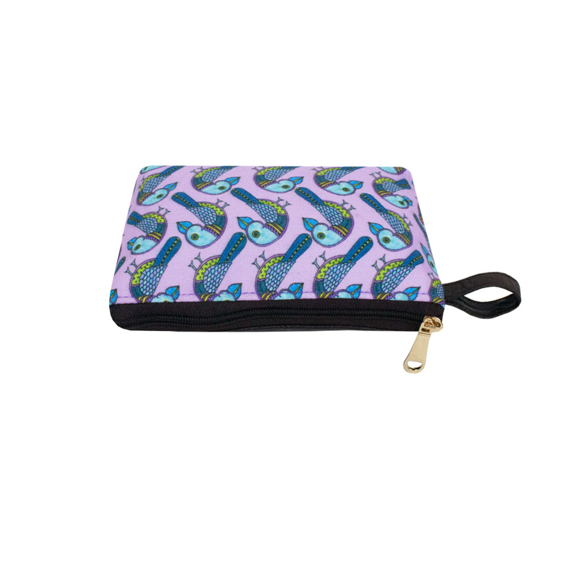 Madhubani Parrot Pouch