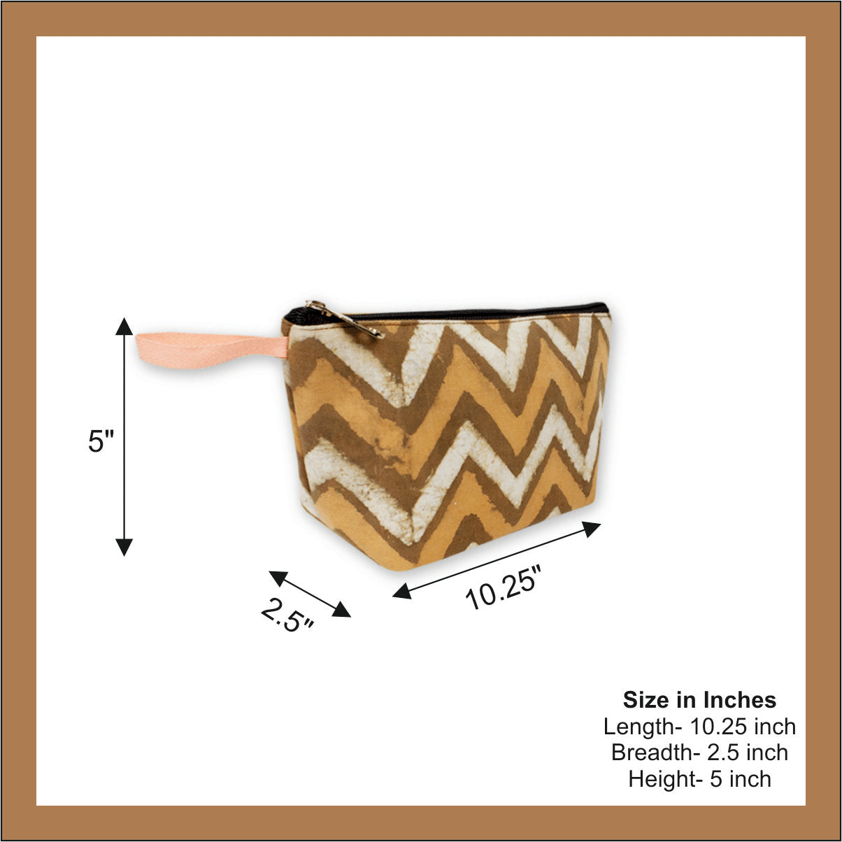 Yellow Zig-Zag Tote/Pouch Combo
