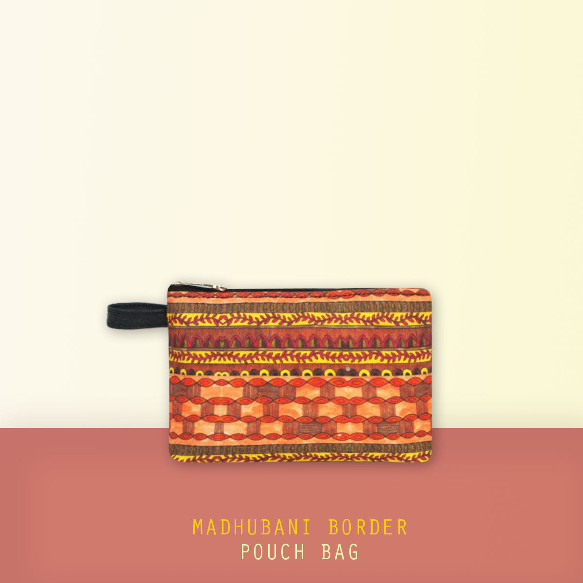 Madhubani Border Pouch