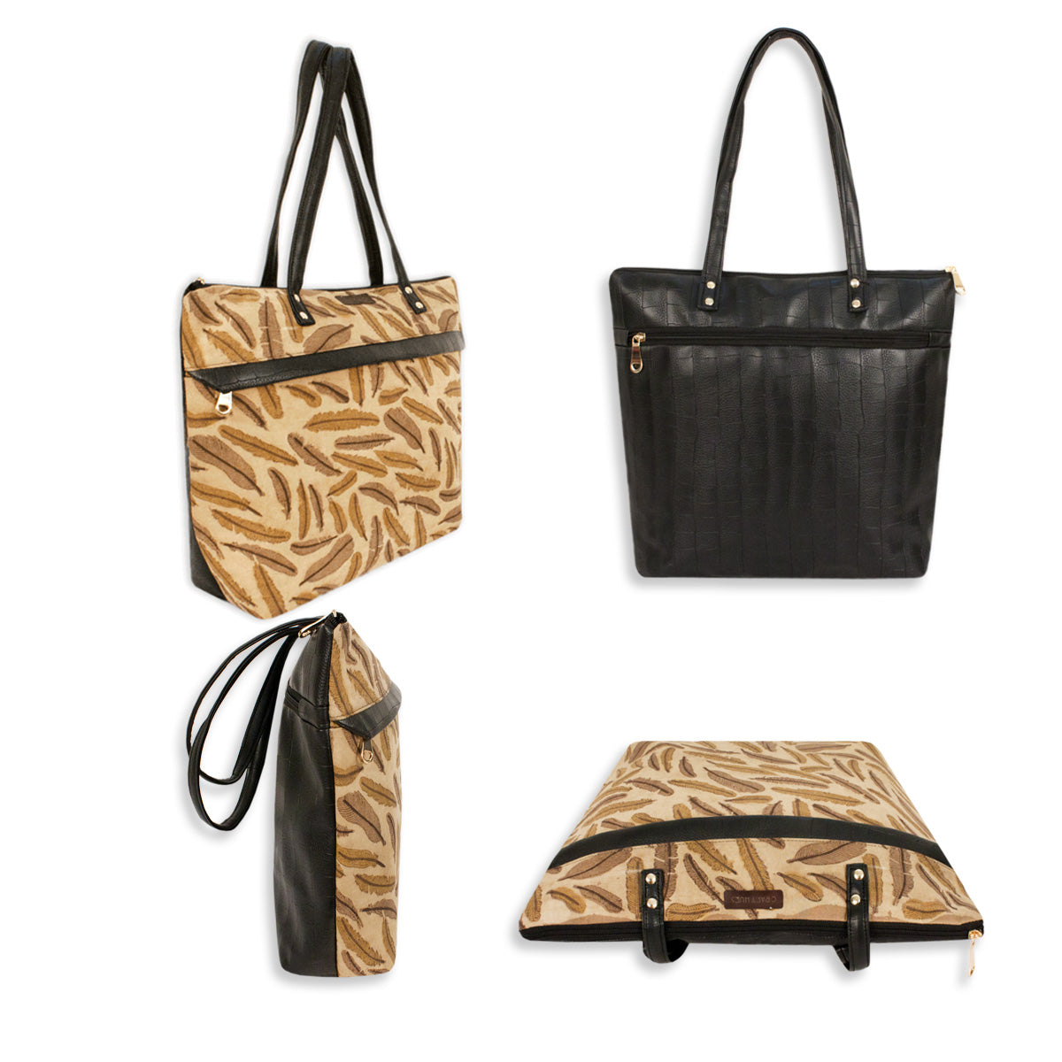 Feathers Tote/Pouch Combo