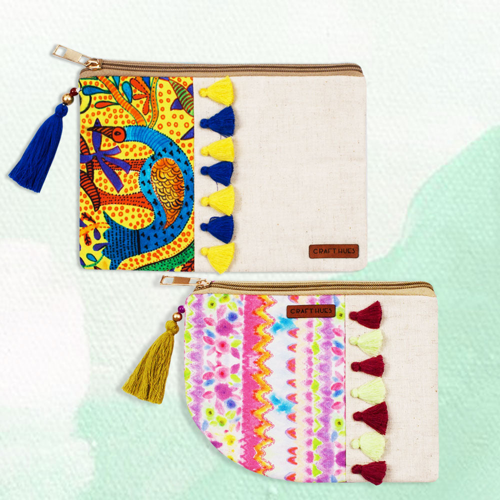 Gond and Aztec Pouch combo of 2