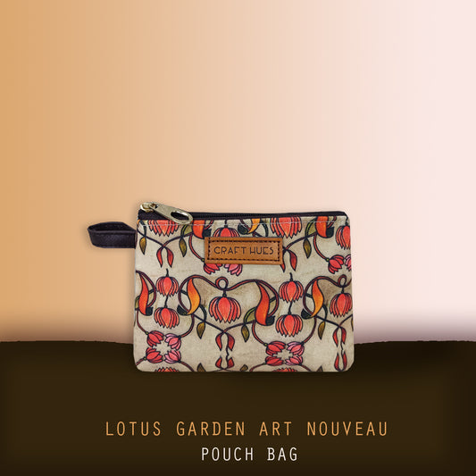 Lotus Garden Art Nouveau Multi-purpose Pouch