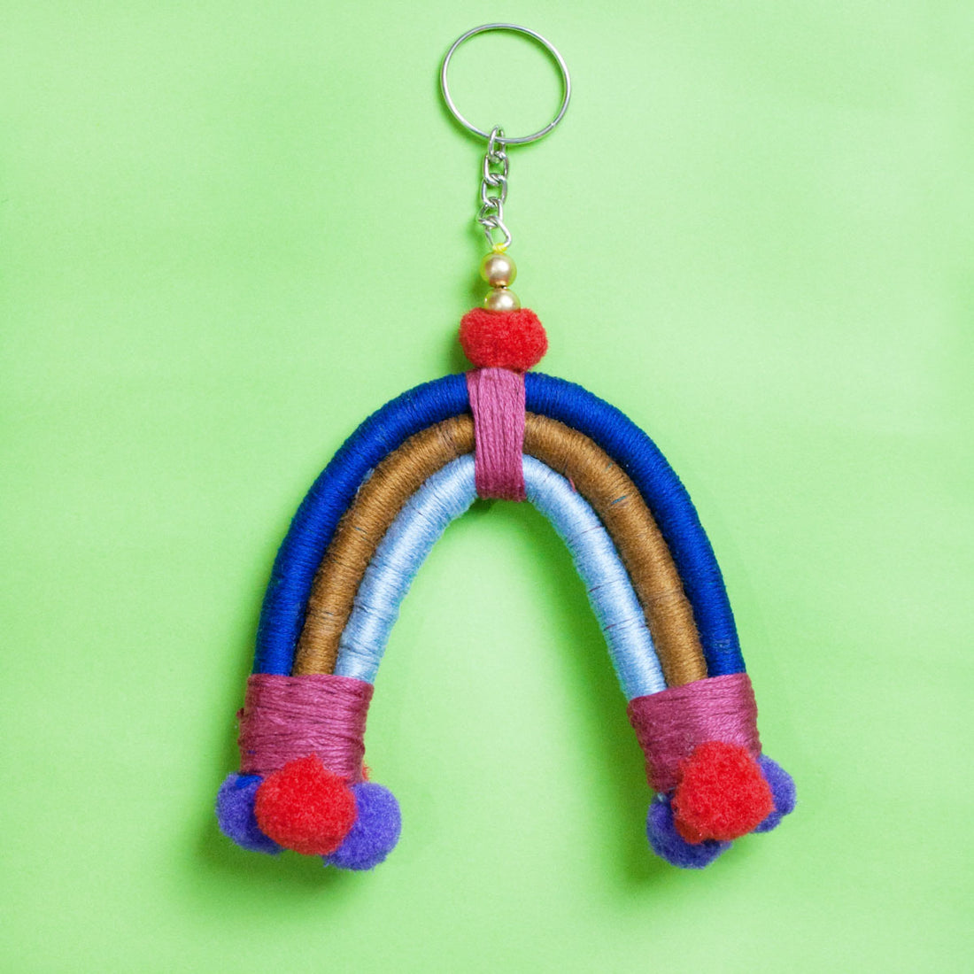 Blue Love Rainbow Key ring/Bag Charm