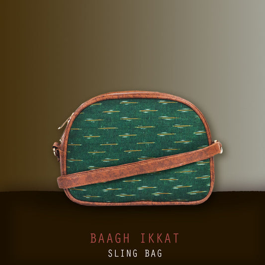 Baagh Ikkat Sling Bag