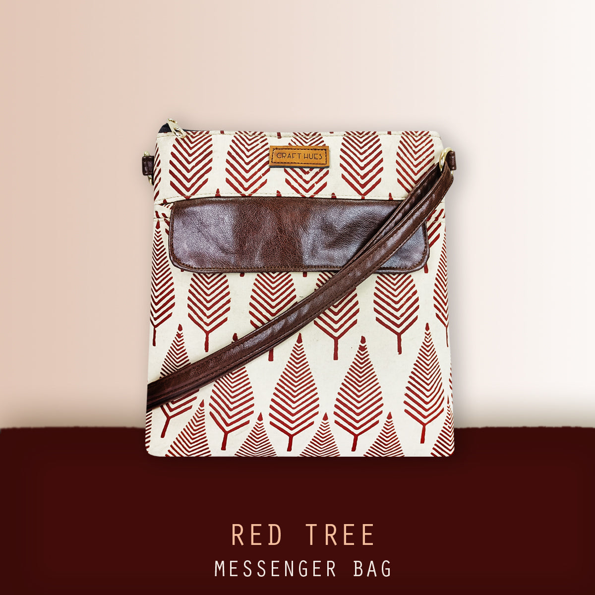 Red Tree Messenger Bag