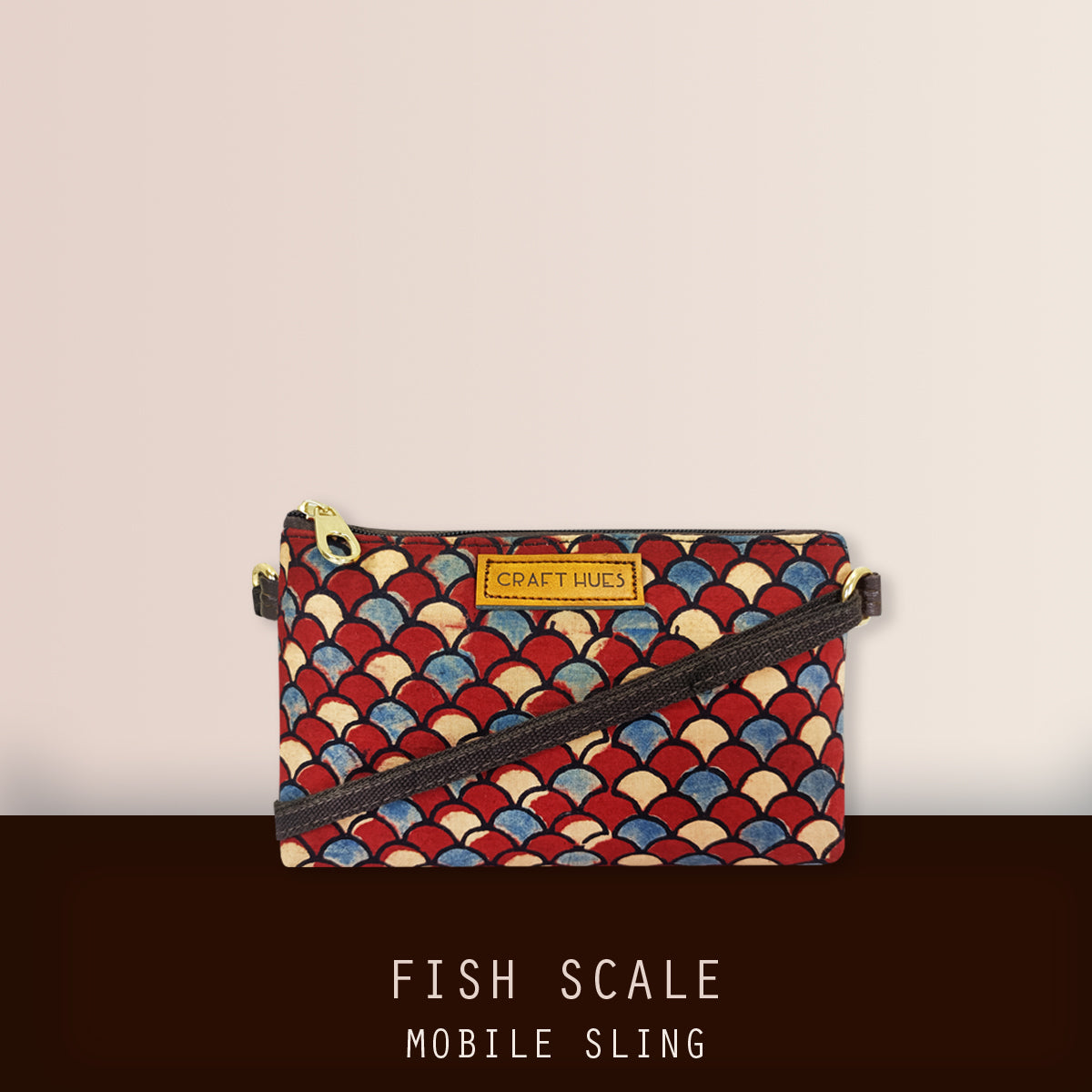 Fish Scale Mobile Sling Bag