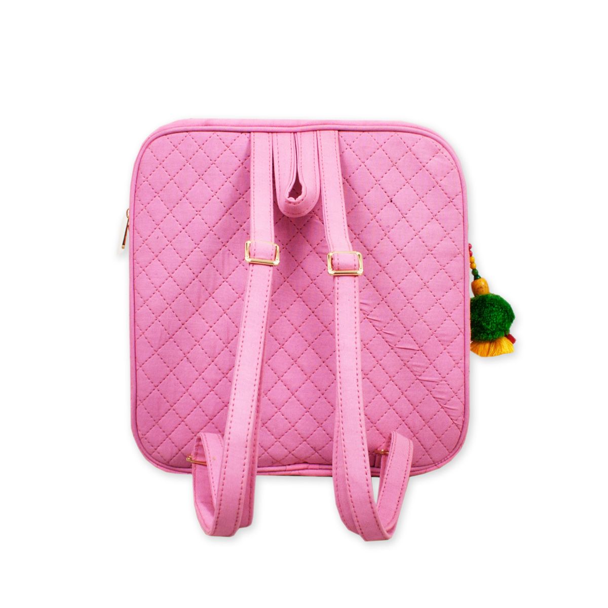 Pink Ikkat Backpack