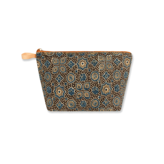 Ajrakh Block Printed Pouch