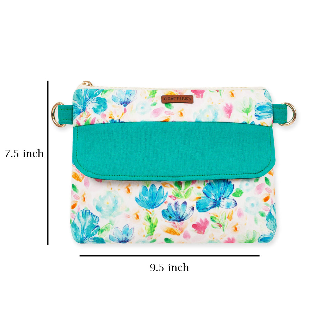 Blue Blooms Sling Bag