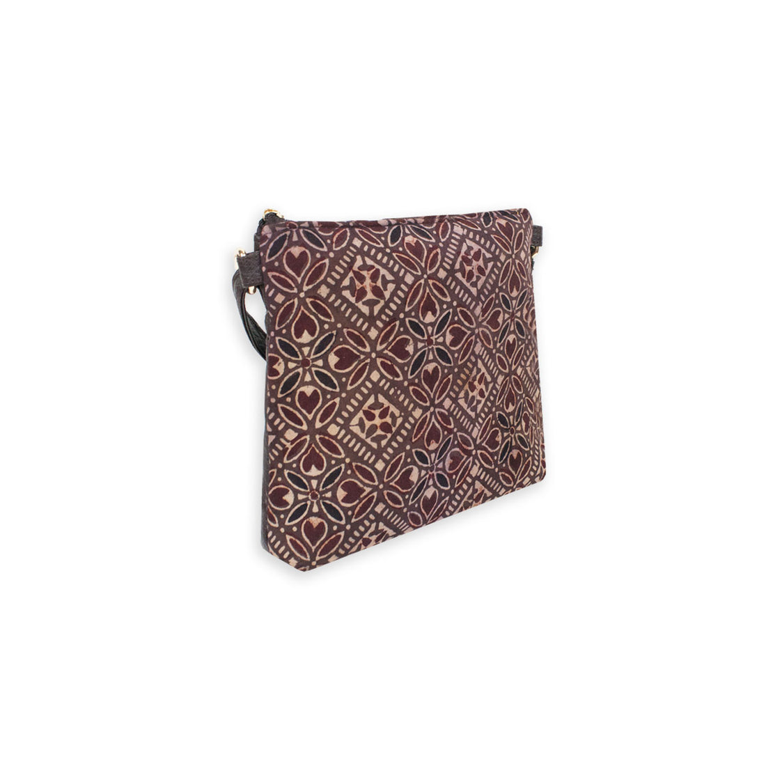 Block-Printed Four Petal Sling Bag