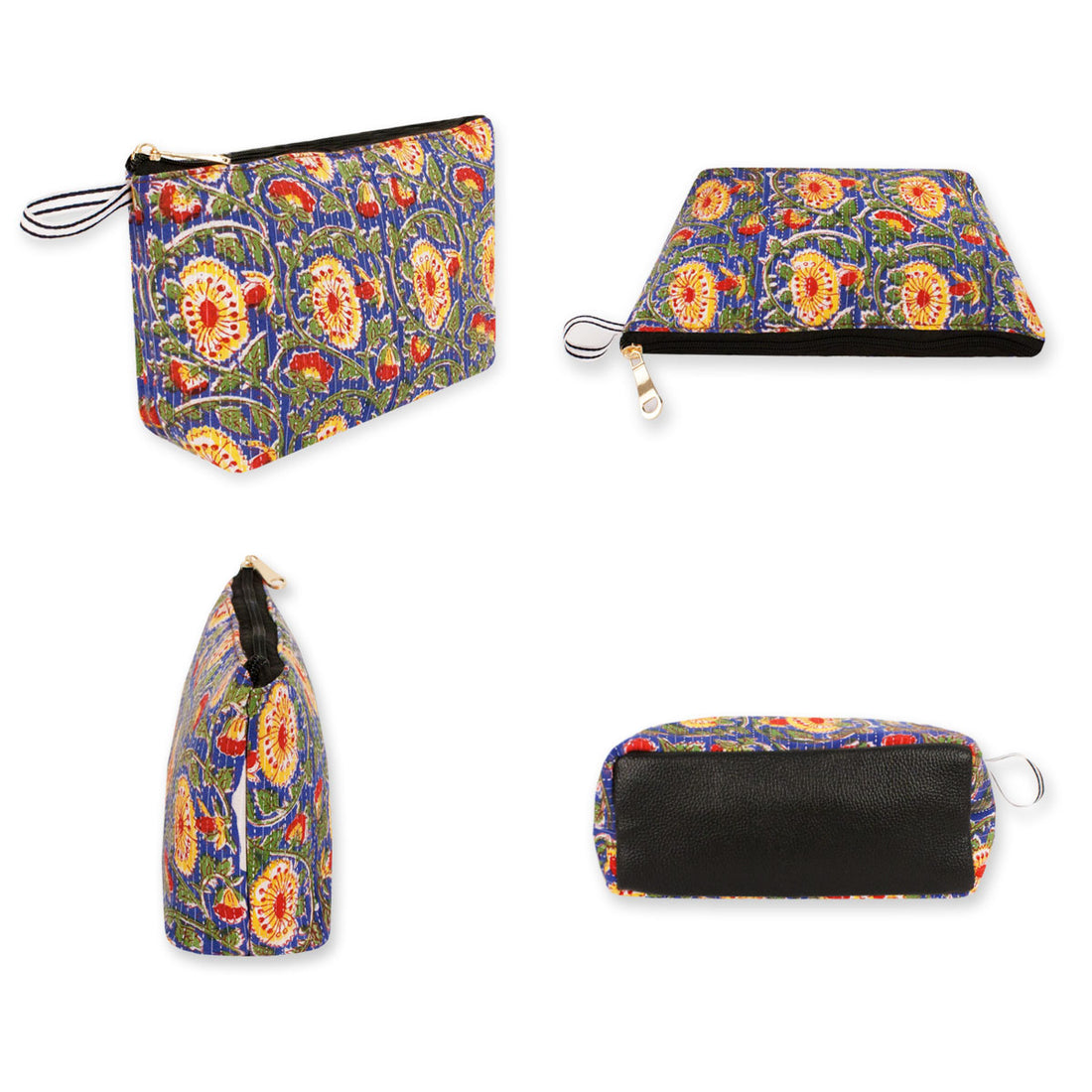 Red Yellow Floral Messenger Pouch Combo