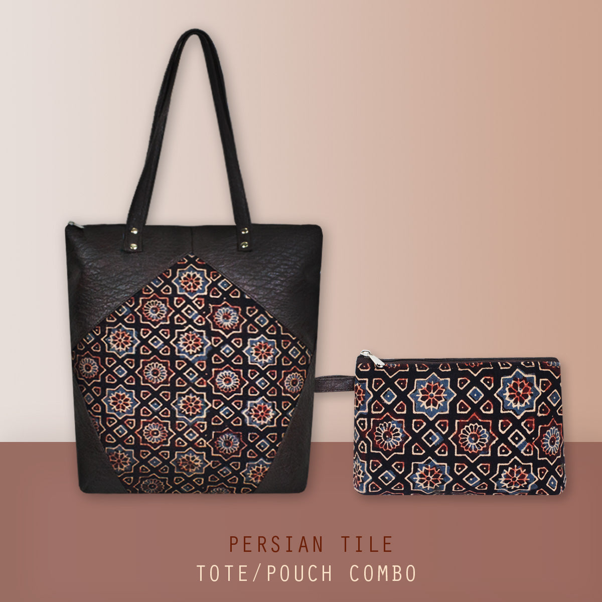 Persian Tile Tote/Pouch Combo