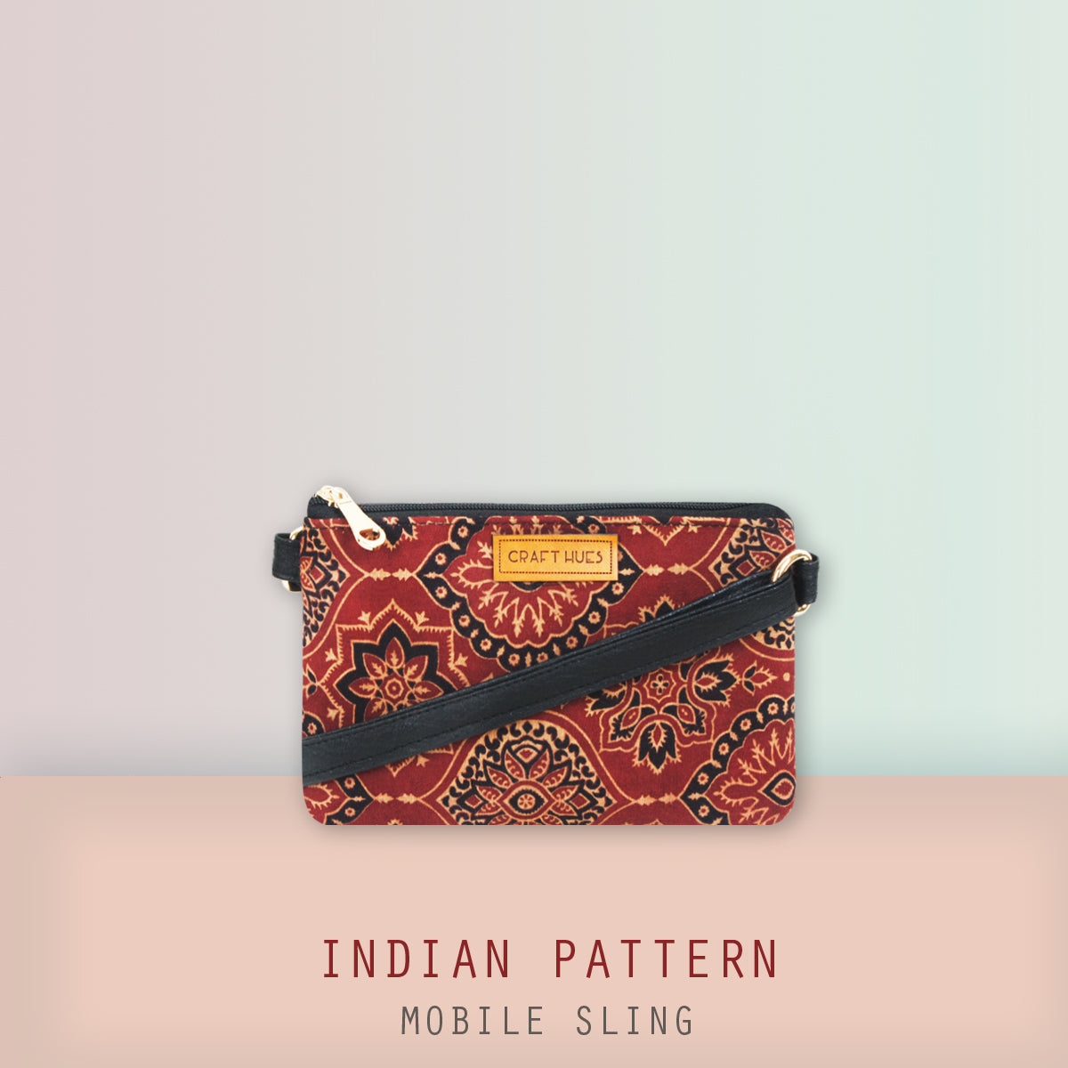 Indian Pattern Mobile Sling Bag