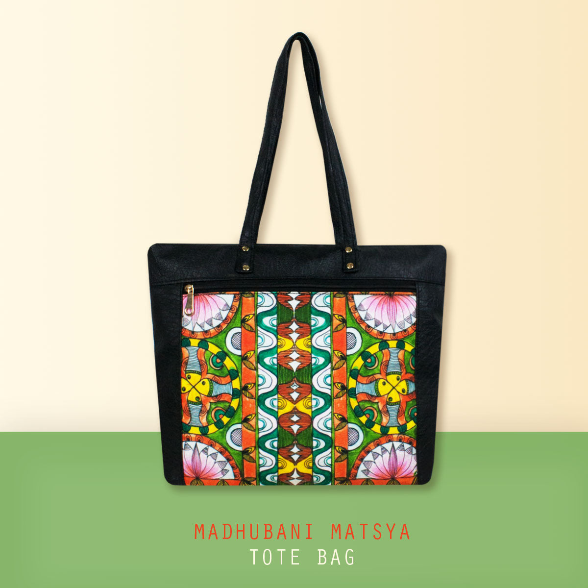 Madhubani Matsya Tote Bag