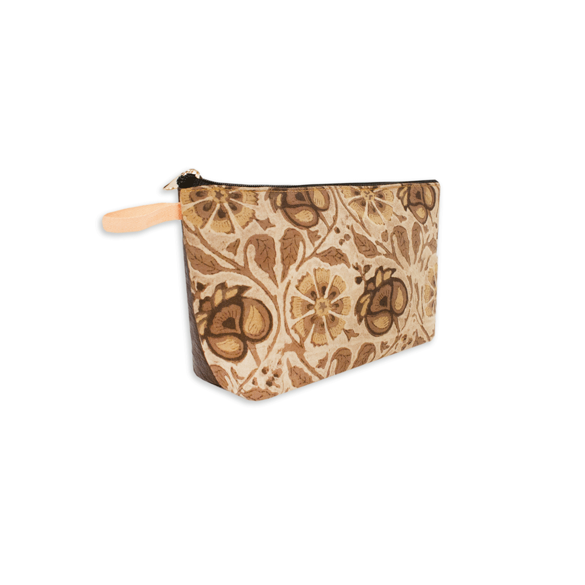 Mughal Floral Block Printed Pouch