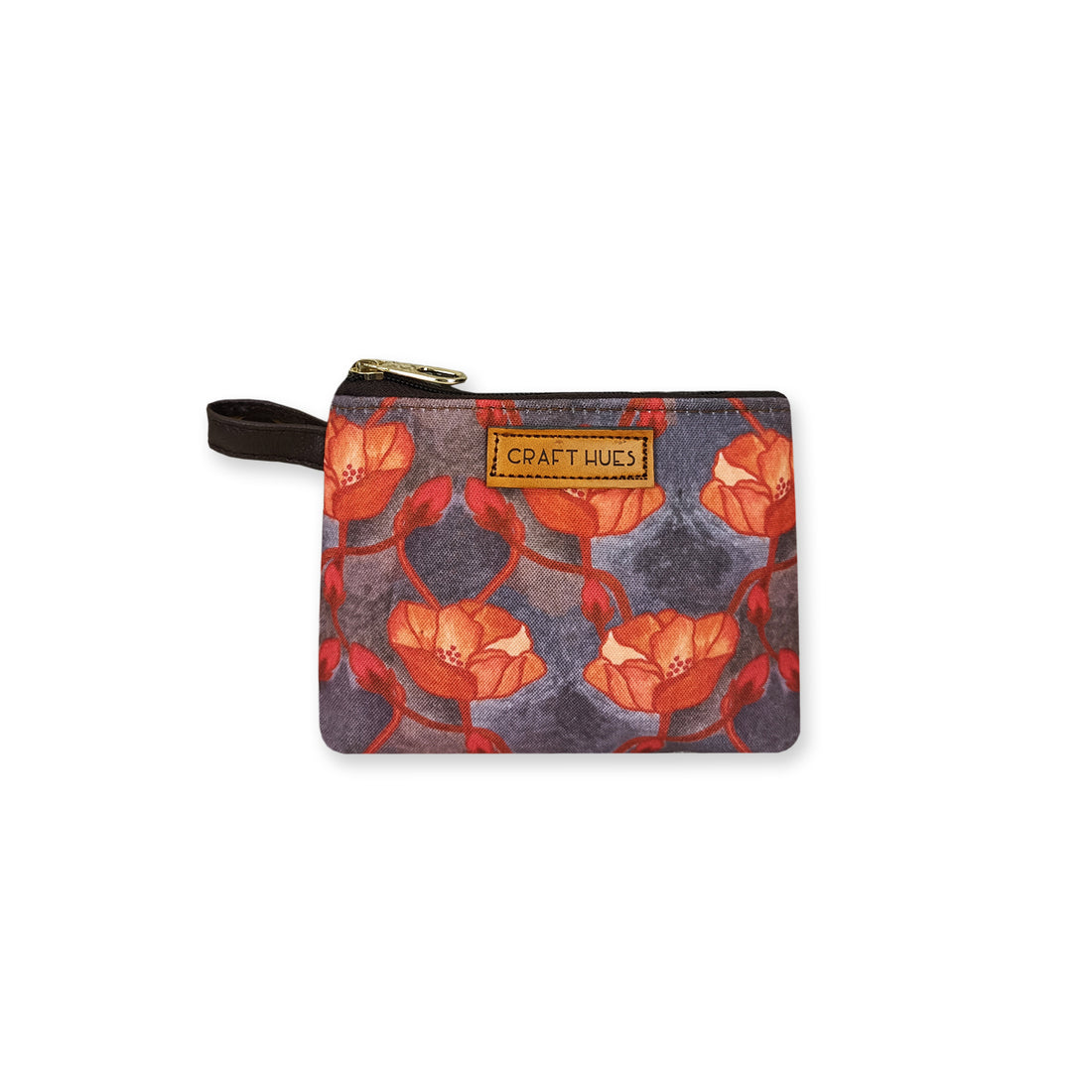 Orange Flower Art Nouveau Sling Pouch Combo