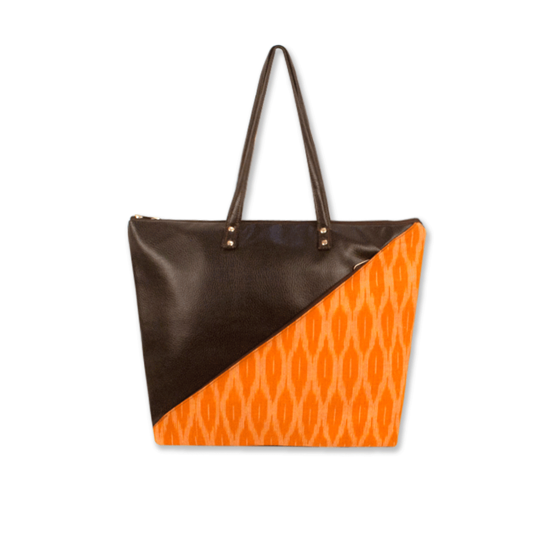 Summer Orange Ikat Office Bag