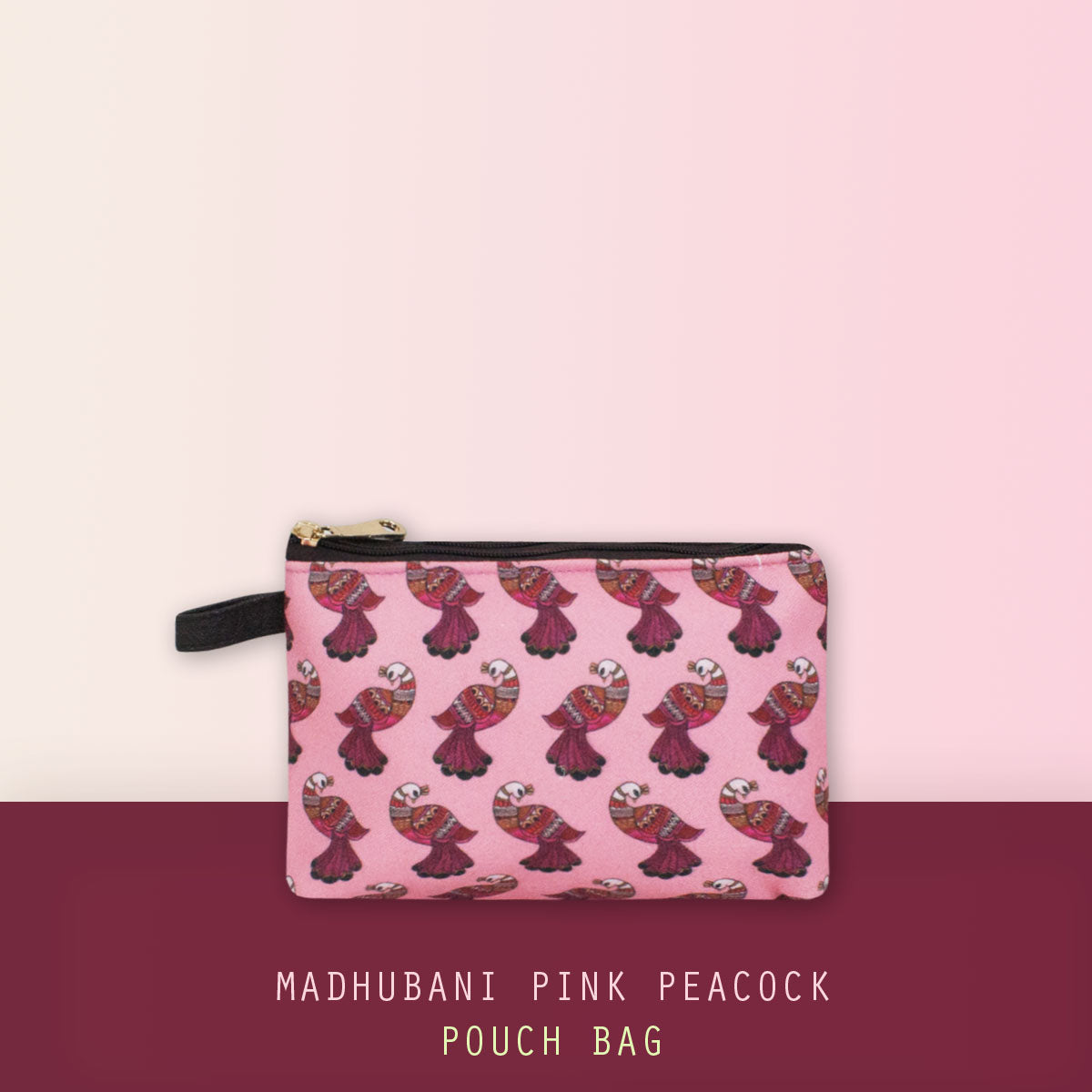 Madhubani Pink Peacock