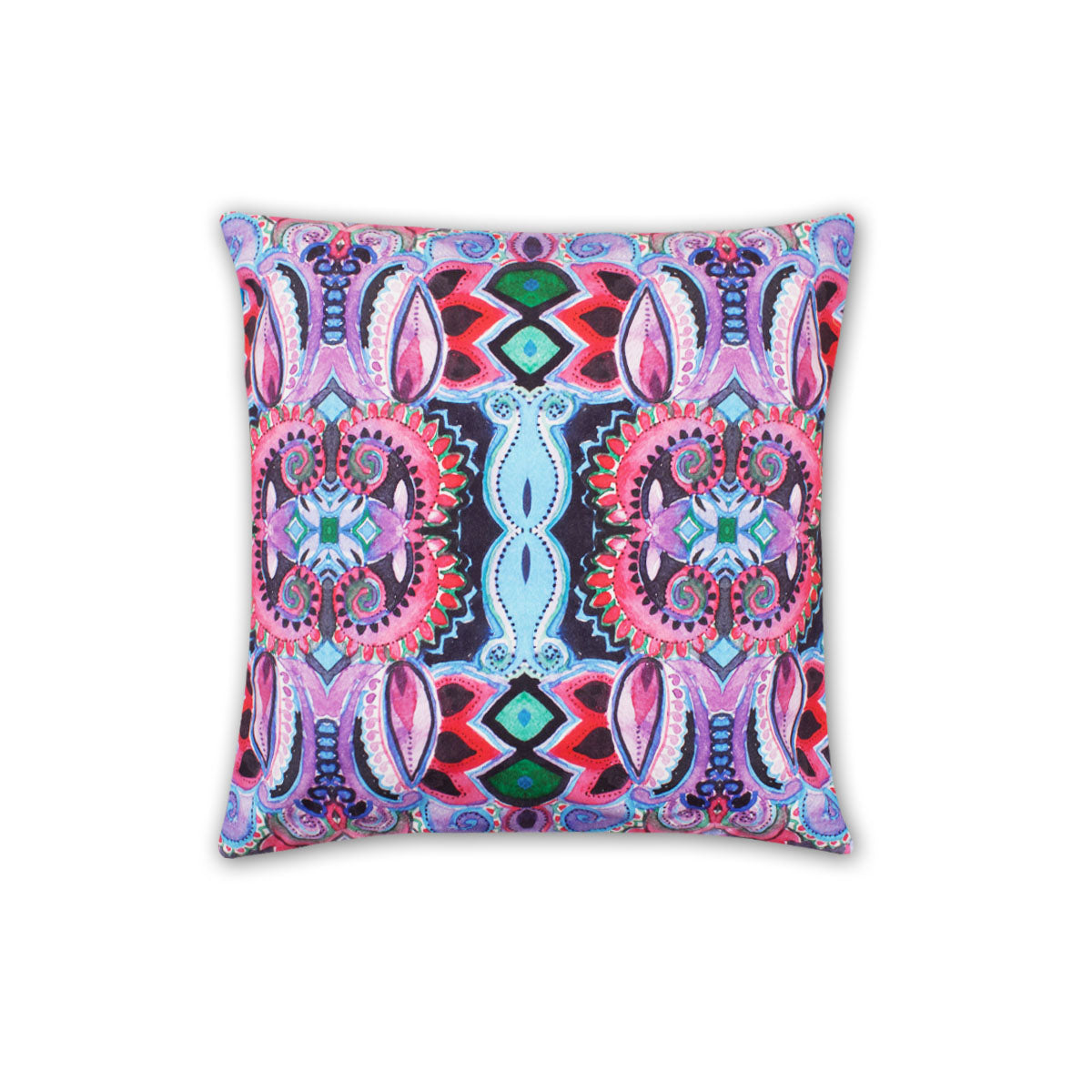 Purple Indian Art Cushion Cover