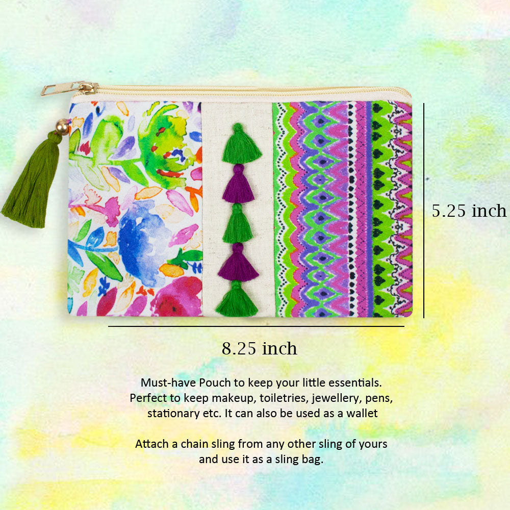 Pretty Garden Pouch combo of 2