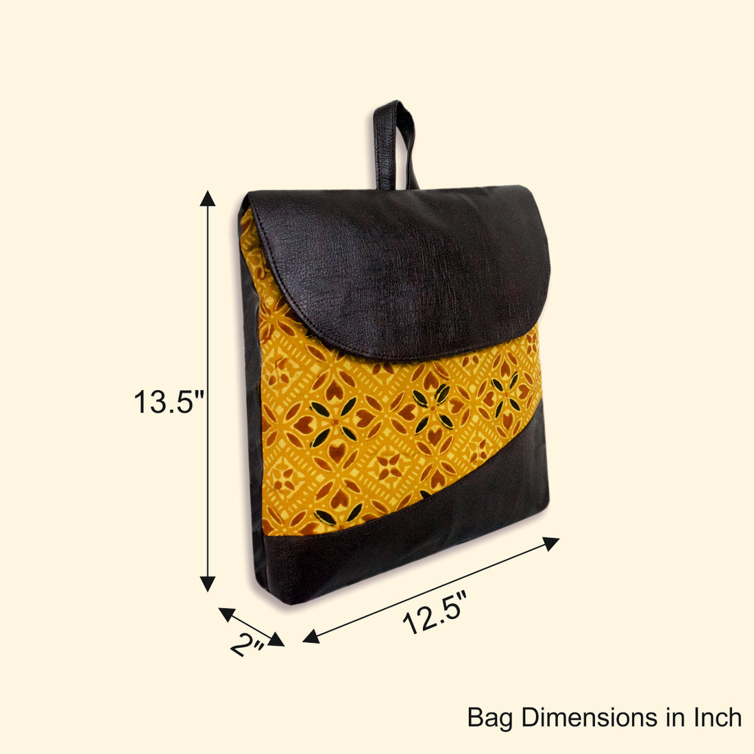 Rangoli Block-printed Backpack