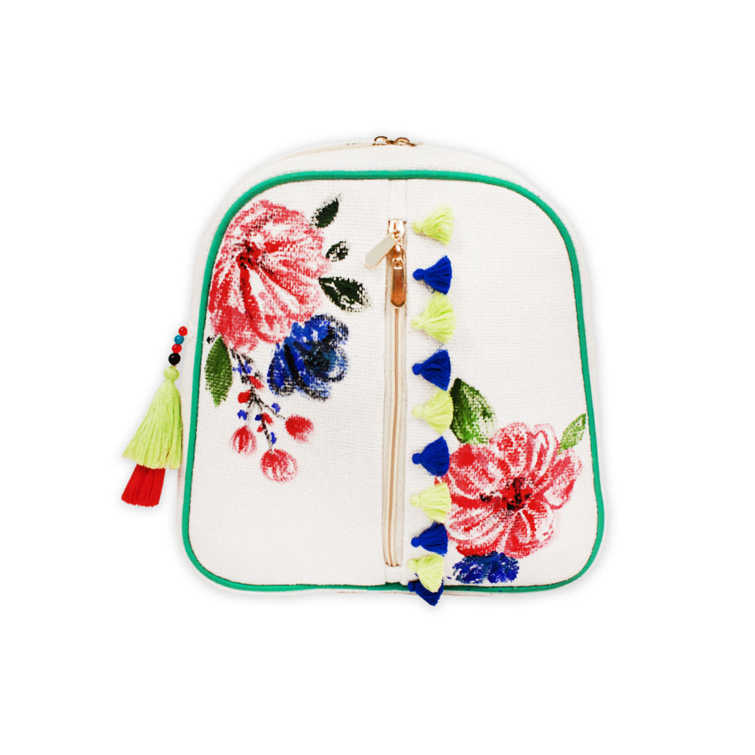 Red Flower Hand-painted Backpack