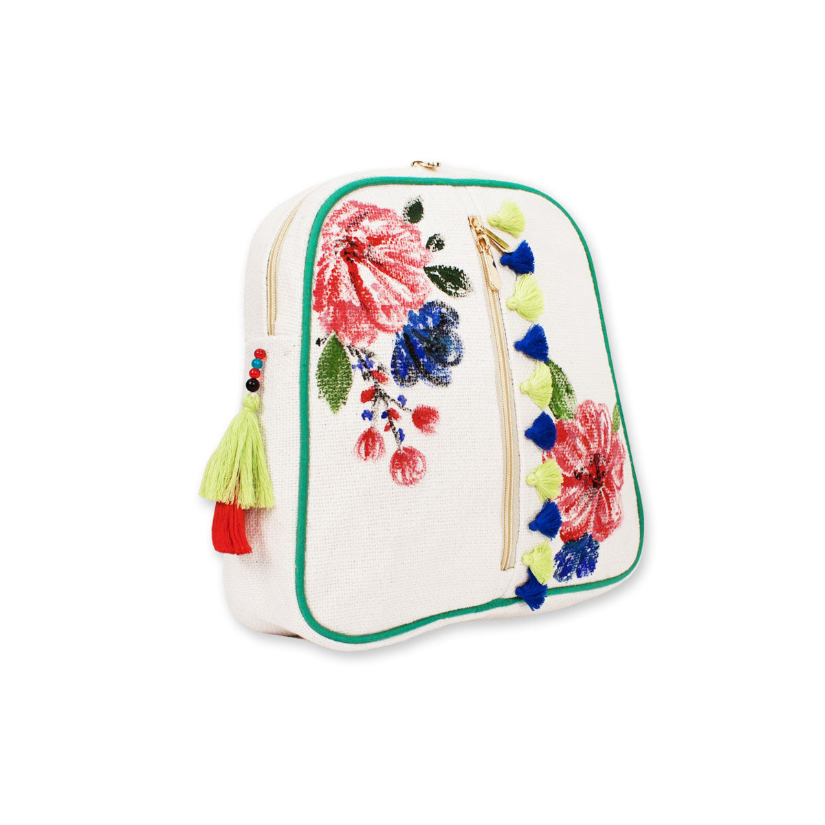 Red Flower Hand-painted Backpack