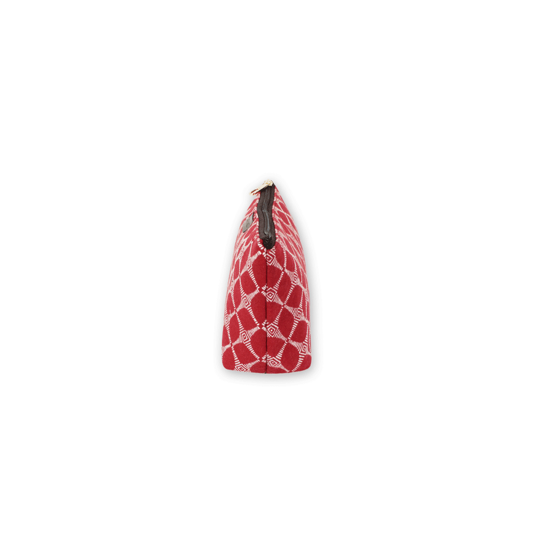 Red Petals Block Printed Pouch