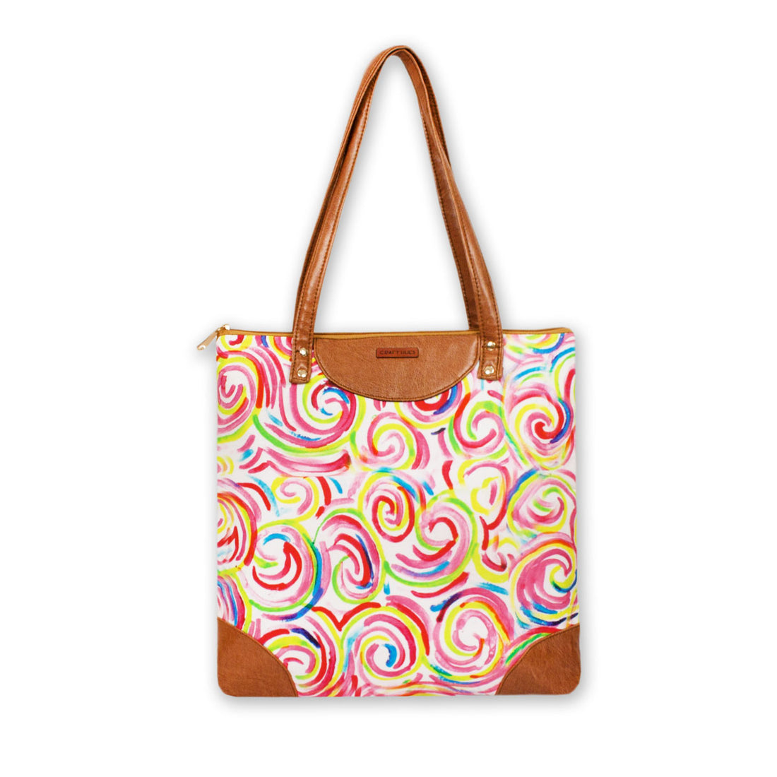 Spiral Printed Tote Bag