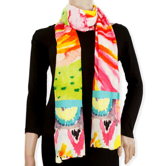 Large Flower Printed Stole