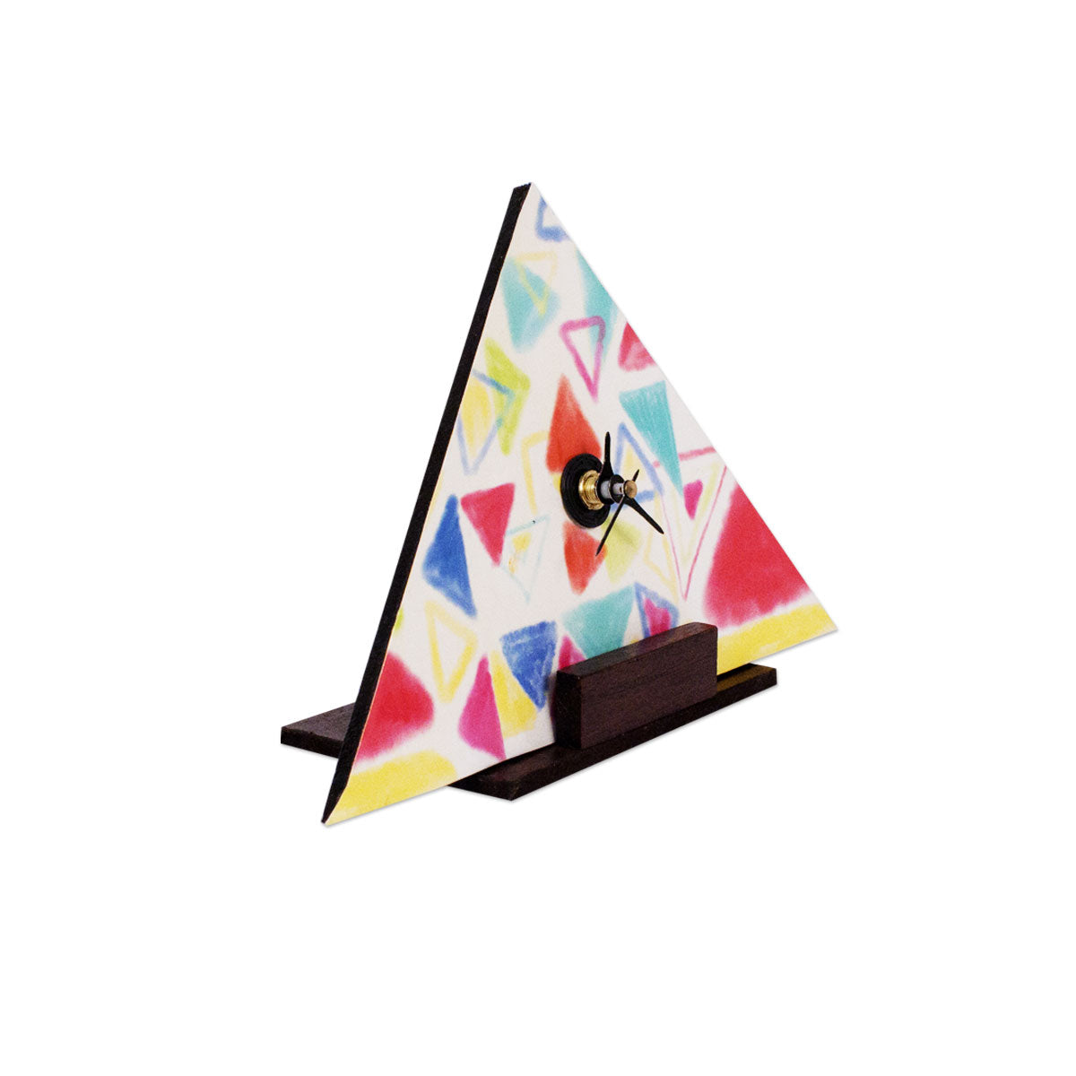 Triangles Table Clock