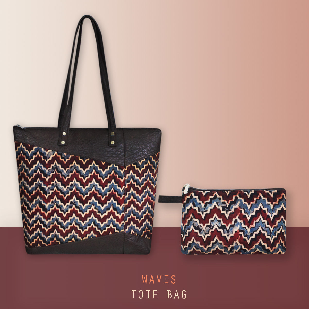 Waves Tote/Pouch Combo
